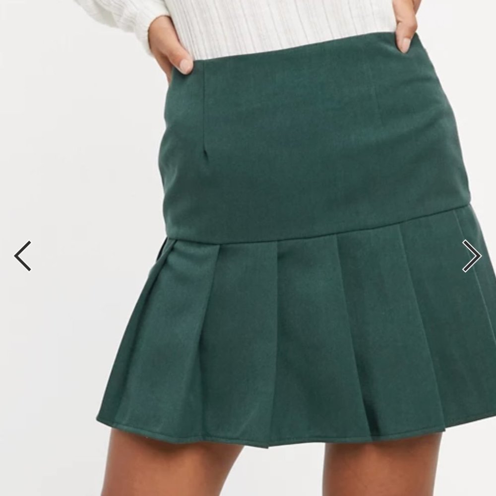ASOS DESIGN Petite pleated mini skirt